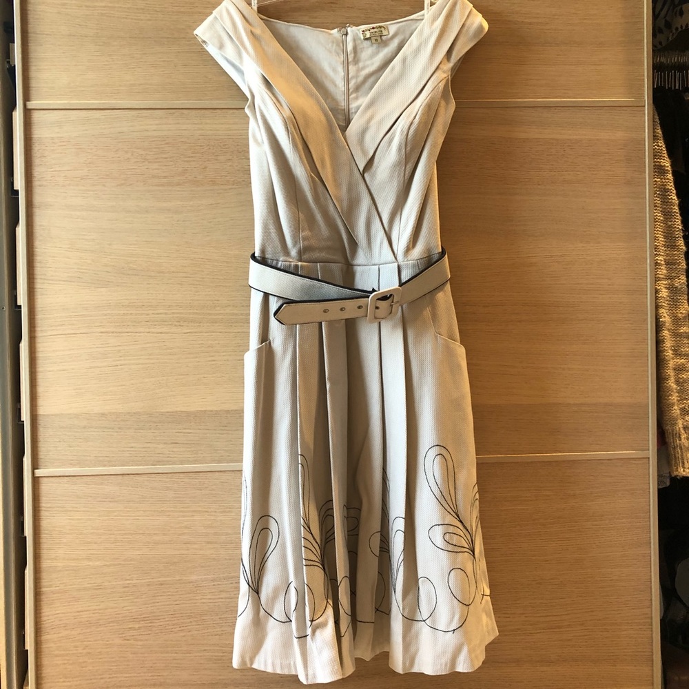 Pleated cocktail dress